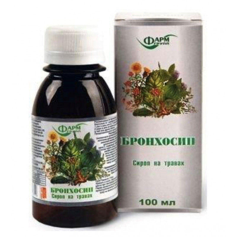 Bronchosyp - bylinný sirup proti kašľu, 100 ml - FarmGrup