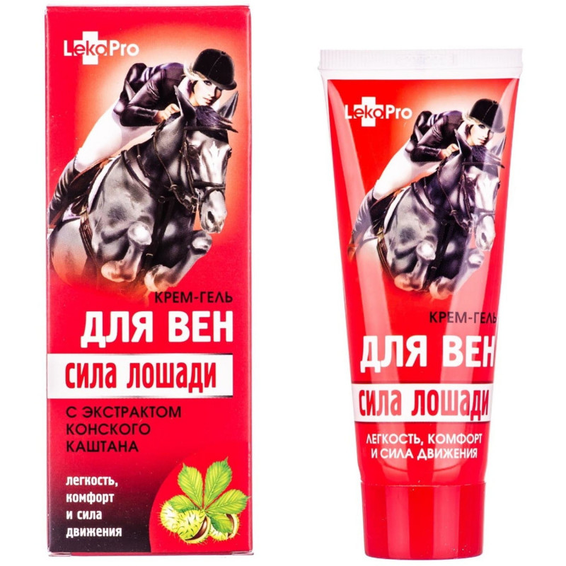 Konská sila krémový gél (nohy, úľava pre žily), 75ml - LekoPro