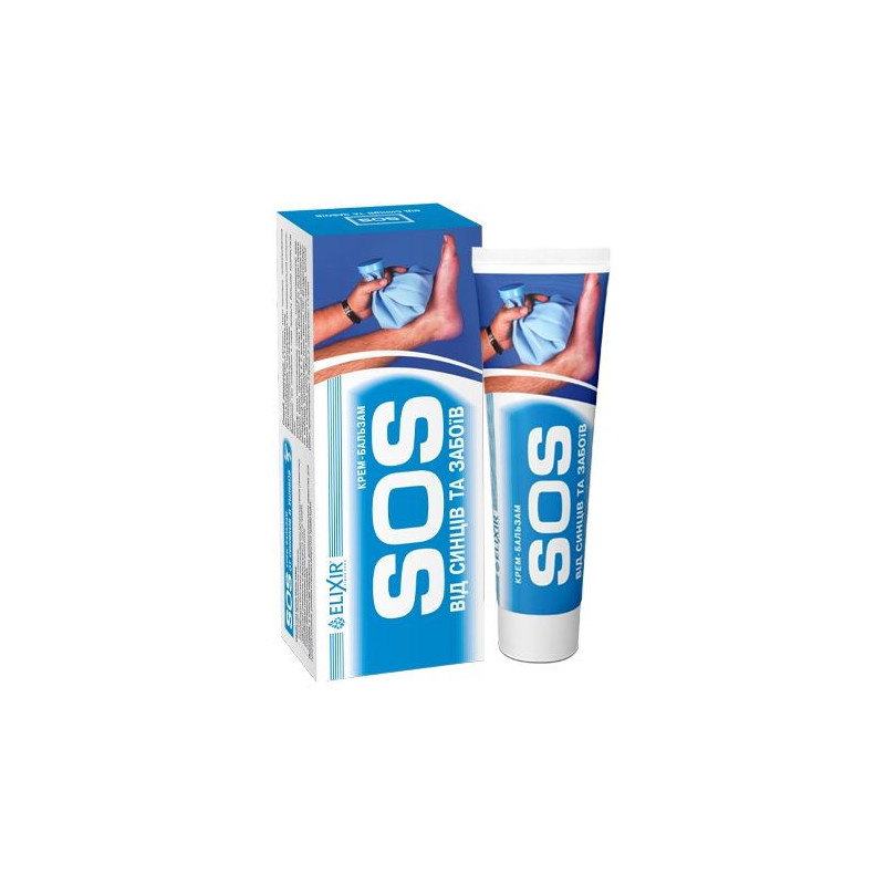 SOS Krém na modriny a zranenia, 75ml - Eliksir