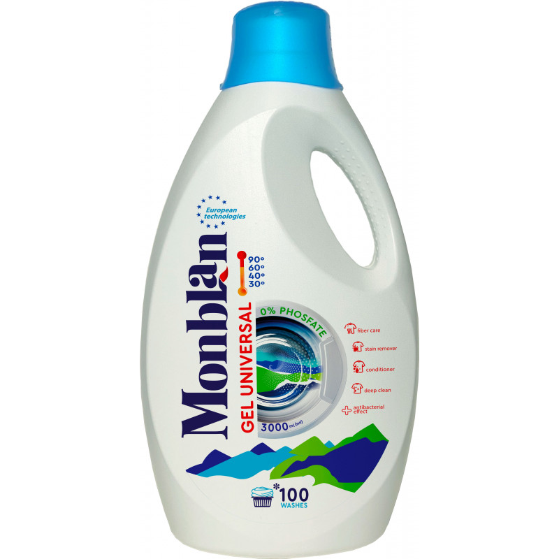 Gél na pranie univerzálny, 3L - Monblan