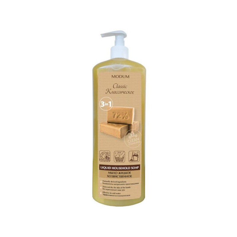 Tekuté mydlo pre domácnosť 3V1 ( klasika ), 925ml - MODUM