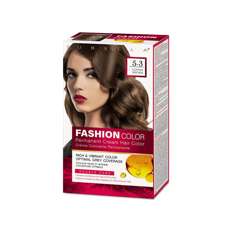 Farba na vlasy MEDENO-HNEDÁ, 5.3  2x50ml + 15ml - RUBELLA