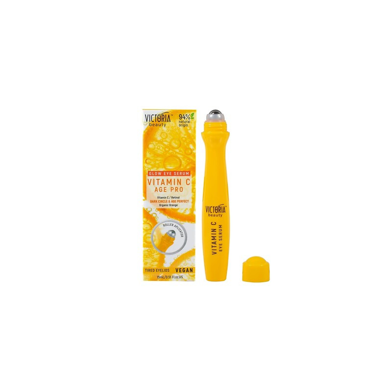 Vitamin C Age Pro Roll-on na rozjasnenie očného okolia, 15ml - VICTORIA BEAUTY