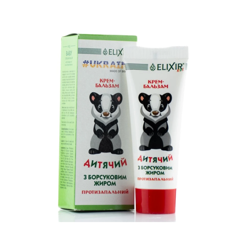 Krémový  balzam s jazvečím tukom detský, 75 ml - Eliksir