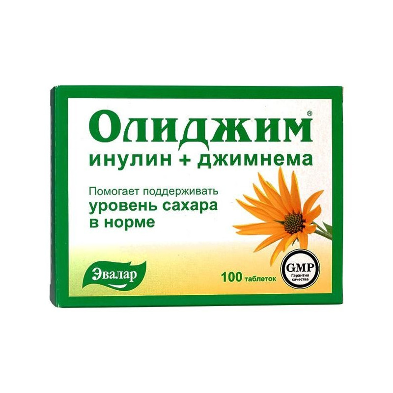 Olidžim inulín + gymnema, 100 tab.  - EVALAR